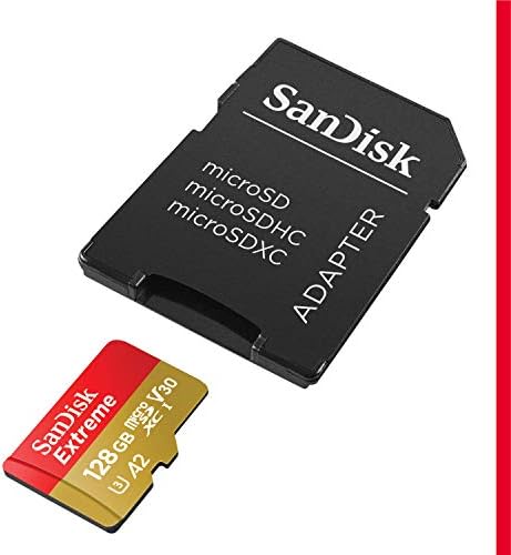 Sandisk 128GB Extreme MicroSDXC UHS-I כרטיס זיכרון & MobileMate USB 3.0 קורא כרטיס MicroSD & 64GB Extreme MicroSDXC UHS-I