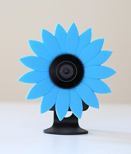 להסתיר-שלך-מצלמת קן מצלמת אבטחת מצלמה הסוואה כחול שמש פרח כיסוי עור מקרה תחפושת הגנת קישוט גם מתאים על יי בית מצלמת