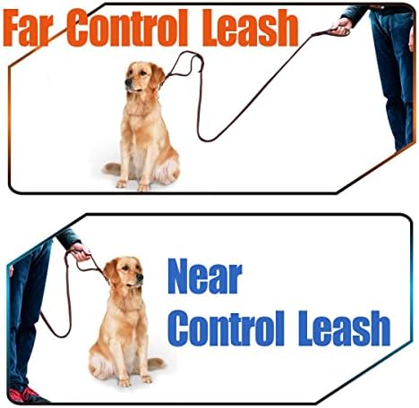 כפול ידית עור כלב רצועה 6 רגל - כבד החובה כלב רצועה עם תנועה ידית-קלוע עור עופרת עבור קטן בינוני גדול כלבים