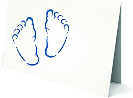תינוק רגליים סטנסיל, 3 על 3 אינץ - יילוד תינוקות רגל הדפסת חדש נולד סטנסילים עבור ציור תבנית