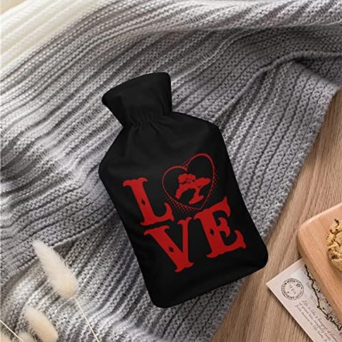 אהבה עץ בונסאי בקבוק מים חמים עם כיסוי רך שקית מים חמים לרגליים ידניות כתף צוואר חמה יותר