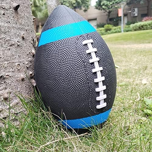 אבאג 'י כדורגל ג' וניור רשמי קטן גודל ומשקל גומי כדור עם משאבת מחט 10 אינץ מתאים לילדים אימון לזרוק עיסוק משחק בבית