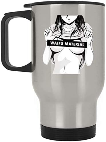 Love Waifu חומר ספל נסיעות - אנימה מנגה אוטאקו ספל קפה חובב אנימה נירוסטה 14 גרם כוס בקבוק מים