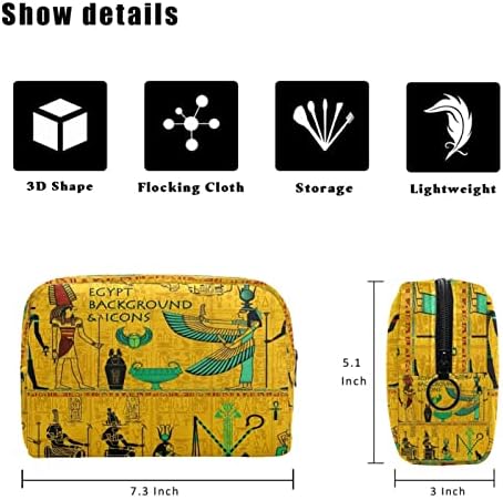 תיקים קוסמטיים של טבובט לנשים, מארגן תיקי טיול טיול מארגן אביזרי תיקי טאל חוק, אתני אמנות מסורתית מצרית עתיקה