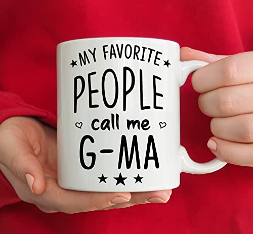 האנשים האהובים עלי קוראים לי ספל קפה G-MA, Gust Gest G-Ma מתנת יום הולדת אי פעם יום האם, רעיון מתנות לחג