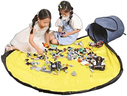Nvatorfox צעצועים מארגן אחסון עם מחצלת משחק, מחזיקי צעצוע של 16.5 13 עבור צעצועים קטנים, בניית לבנים מארגן