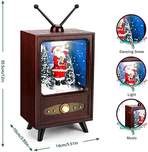 Tfiiexfl mini tv tvoxbox תיבת מוסיקה לחג המולד פופולריות לתצוגה