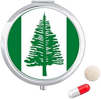 נורפולק אי לאומי סמל גלולת מקרה כיס רפואת אחסון תיבת מיכל מתקן