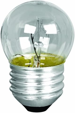 פייט חשמלי 7 1/2 וואט לבן רך ס11 ניתן לעמעום מנורת לילה ליבון שקופה, 2700 קראט לבן רך, 2.2 אינץ 'על 1.4 אינץ' ד