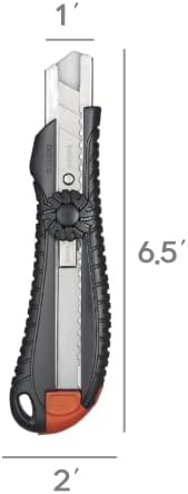 DORCO איכותי איכותי תיבת שירות סכין S601-סוג גלגל של מערכת בטיחות בורג מוצקה, עיצוב גדול, כלי הצמדה מובנה ומובנה,