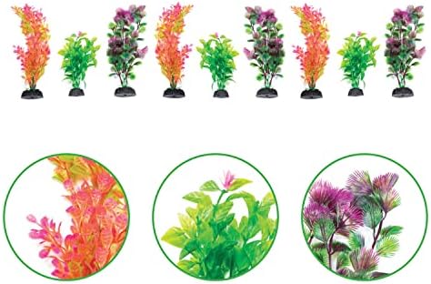 עיצוב אקווריום וצמחים של פן -פלאקס - הוסף צבע ועניין למיכל שלך - 9 חבילות מולטי