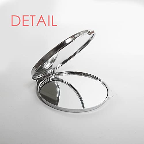 צבי סיני קלאסי סגנון מאייר יד קומפקטי מראה עגול נייד כיס זכוכית
