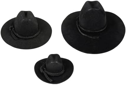 קלקסטל קרפט 12 יחידות מיני קאובוי כובע מערבי חתונה טובה קישוט