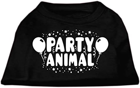 מיראז ' מוצרים לחיות מחמד מסיבת בעלי החיים מסך הדפסת חולצה שחור