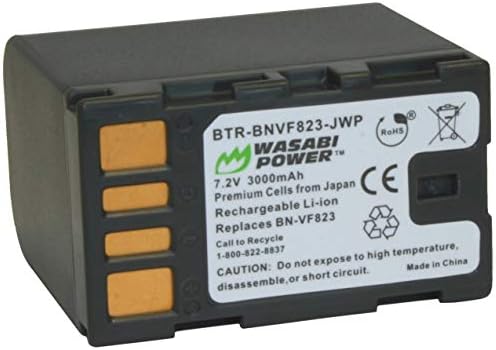סוללת חשמל Wasabi עבור JVC BN-VF823, BN-VF823U, BN-VF823USP