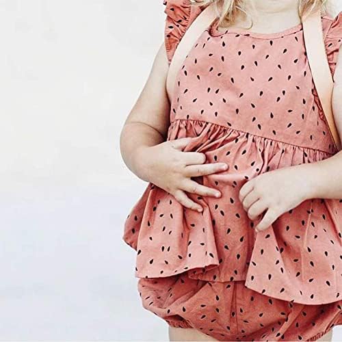 פעוט פעוטות בגדי תינוקות בנות קיץ תלבושות פשתן כותנה פרע