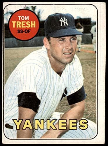 1969 Topps 212 Tom Tresh New York Yankees Dean's Cards 2 - Yankees Good
