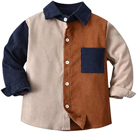 פעוטות בנים שרוול ארוך שרוול חורף חולצה סתיו חולצה מעיל מעיל לבגדי בייביס בגדי טלאים צבעי פליס תינוק שריר תינוק