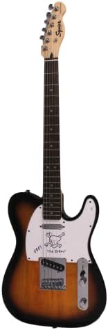 סטיב מילר החתום על חתימה בגודל מלא פנדר טלקסטר גיטרה חשמלית וסקיצת אמנות מקורית עם אימות ג'יימס ספנס JSA - להקת סטיב מילר, ילדי