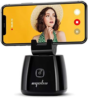 Captoct Genie Smart Selfie Stick, סיבוב 360 ° פנים אוטומטיות פנים מעקב אחר מצלמת מצלמה, מחזיק צילום או וידאו ללא ידיים,
