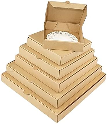 שוקלה 914 10 יחידות קראפט תיבת פיצה תיבת 3-שכבה גלי אריזת מתנה אלבום תמונות כיכר אריזת תיבת מתנות