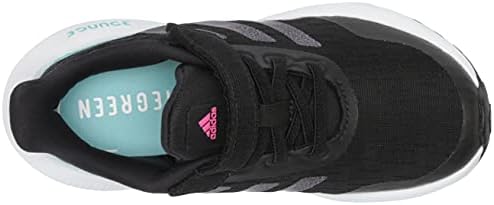 Adidas Unisex-Child EQ21 נעל ריצה, שחור/הלם ורוד/דופק אקווה, 1