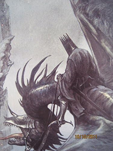 פוסטר אמנות יפה של LOTR Silmarillion Fine Fine המהדורה הראשונה של המגדל האפל 1993 ג'ון האו