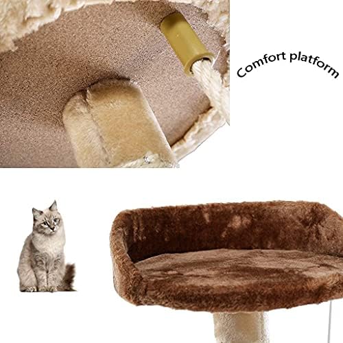 חתול עץ דירה גרוד חתול מגדל בית מיטת ספה לחיות מחמד טיפול כפה צעצוע חתול השריטה לוח חתלתול גרדן עם כדור יפה חתול