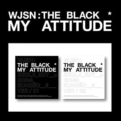 בנות קוסמיות WJSN: The Black My Attitude Attude 1st Single Grain.01 CD+96P Photobook+1P מדבקה+1P Photocard+1P יחידה Photocard+מעקב