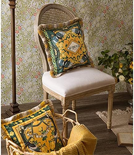 פרח geltdn וציפורים בסגנון אירופאי כרית קטיפה רטרו רטרו קישוט ספה כרית כרית מיטה אמריקאית על כרית ציפית