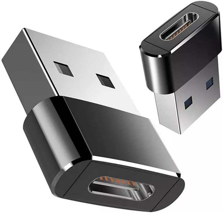 מכירות Sackrider USB C נקבה ל- USB 2.0 מתאם זכר 2 פאק, סוג A מתאם טעינה מהירה למוצרי אפל ואנדרואיד