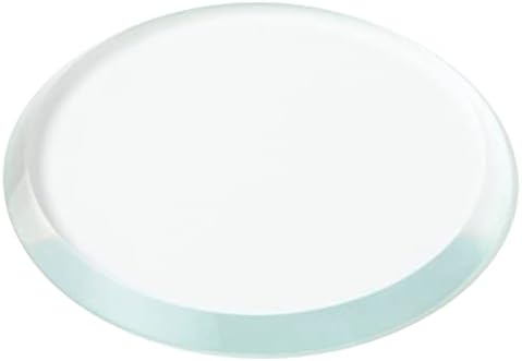 פלימור עגול זכוכית משופעת שקופה 3 מ מ, 1.5 אינץ ' על 1.5 אינץ