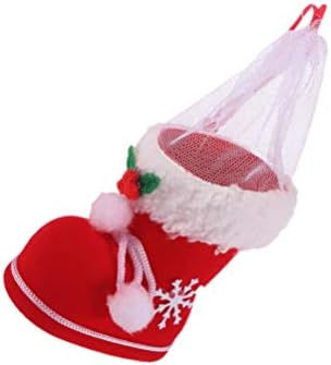 נעלי חג המולד סנטה סוכריות תיק מגפי אדום נעלי מתנה גרב חטיפים עט מיכל בית קישוטי חג המולד עץ קישוטי תליית
