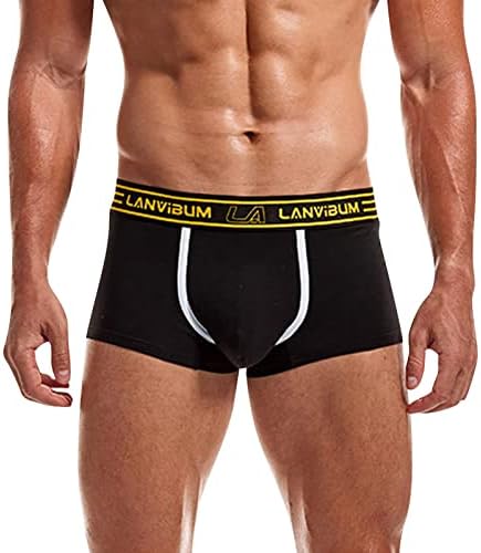 בוקסר לגברים חבילת מכנסיים תחתוני תחתוני גברים של מתאגרפים מוצק מכנסיים קצרים תחתונים סקסי גברים של ספורט תחתונים