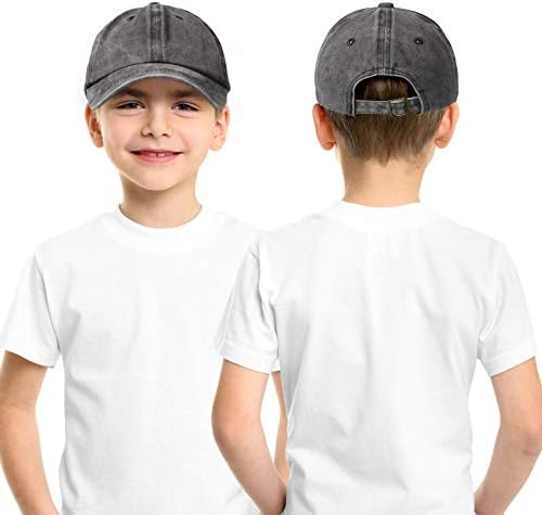 כובעי בייסבול לילדים כובעי בייסבול שוטפים במצוקה כובעי בייסבול רגילים מתכווננים כובעי משאיות קיץ לבנות בנות