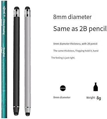 עטים חרטודים למסכי מגע, 10 טיפים להחלפה עט חרט קיבולי דיוק גבוה עבור טבליות אנדרואיד של iPad iPhone וכל מכשירי מסך
