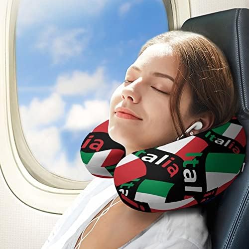 איטליה איטליה דגל איטלקי נסיעות צוואר זיכרון כרית קצף טיסת ראש משענת שינה תמיכה לפן למשרד מכוניות מטוס