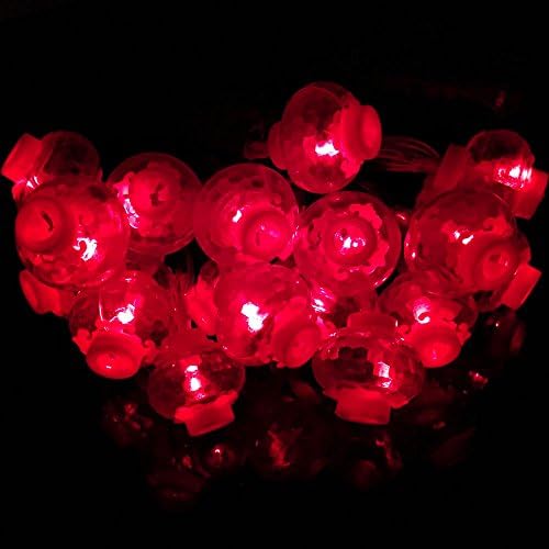 פנסים של Dreamworth פנסי מיתרים, 26.2ft/8m 40 LED LED פנסים אדומים אורות מיתר סוללה סוללה אורות מיתרים פיות לחתונה, ראש השנה
