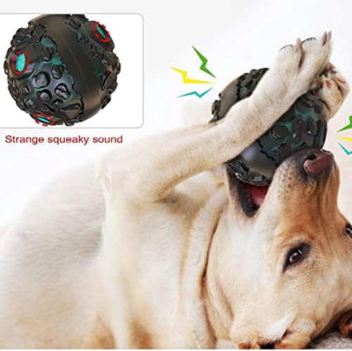 CICINOOSI צעצועים כלבים חריקים מטאוריט טוחנת כדור טוחן צעצוע כלב כפול TPR כדורי כלב רכים כדורי כלב נקיים צעצועים