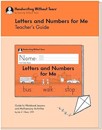 למידה ללא דמעות - אותיות ומספרים עבורי מדריך למורים, המהדורה הנוכחית - כתב יד ללא סדרות דמעות - ספר כתיבה של גן ילדים