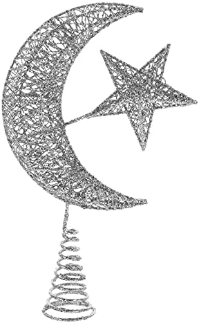 עיצוב חתונה כוכב חג המולד כוכב ירח עץ טופר פסטיבל קישוט חג חג מפלגת קישוט חג המולד לטובת ירח תפאורה