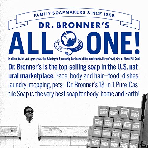 ברונר ' ס-סבון סוכר אורגני-עשוי בשמנים אורגניים, סוכר ואבקת שיקקאי, 4 ב-1 שימושים: ידיים, גוף, פנים ושיער, מנקה,