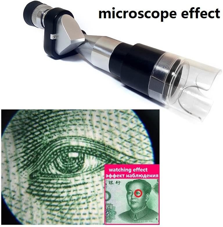 ערכת אביזרי מיקרוסקופ מיני כיס 8x20 טלסקופ מכסף טלסקופ מיקרוסקופ שקופיות מיקרוסקופ