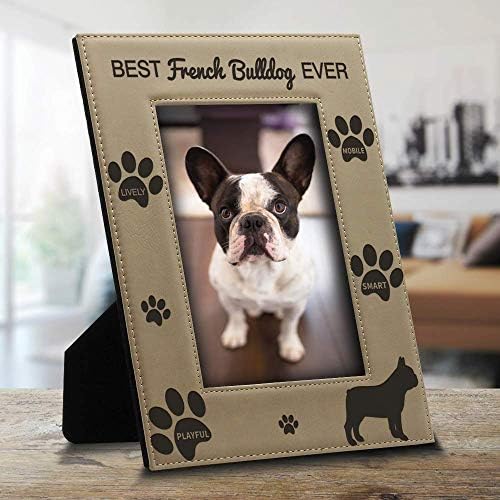 בלה בוסטה-בולדוג הצרפתי הכי טוב אי פעם מסגרת צילום-כלב-חובב בולדוג חובב מתנה מסגרת תמונה עור