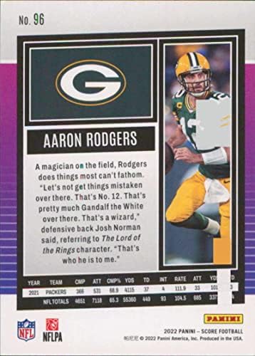ציון 2022 96 אהרון רודגרס NM-MT Green Bay Packers כדורגל NFL