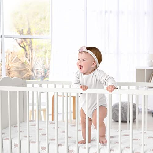 ג'וג'ו מתוק מעצב לבנה וורודה בוהו סאן ילדה מצוידת גיליון עריסה תינוק או פעוטות משתלת מיטות - Mauve Dusty Rose