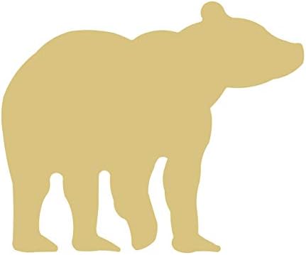 דוב מגזרת גמור עץ גריזלי קוטב שחור חום הדובה בעלי החיים צורת בד סגנון 2
