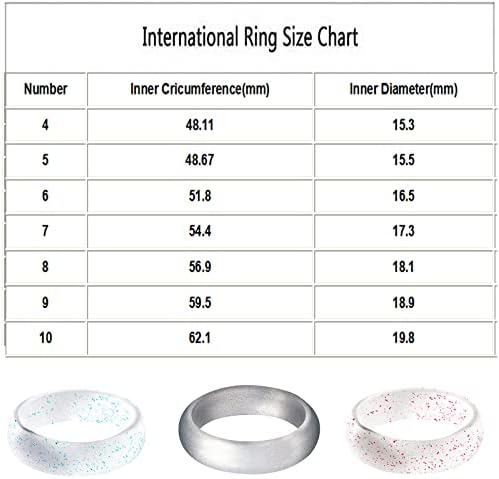 2023 טבעת סיליקון חדשה 5.7 ממ טבעת יוגה טבעת טבעת ספורט טבעת פרל טבעות סיליקון בהירות סדרות CTR טבעות לנשים