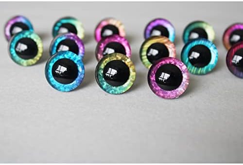 20 יחידות 12-35 ממ עיני סרוגה מלאכה עיניים פלסטיק צבעוניות עבור בובות DIY בובות הופכות אביזרים עיניים של חיה צעצועים ממולאים