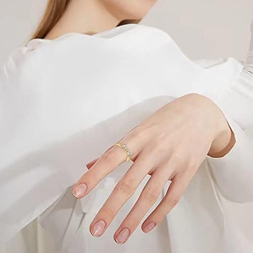 טבעות בוהו לנשים טבעת מתכווננת עם יהלומים לנשים תכשיטי אופנה אביזרים פופולריים